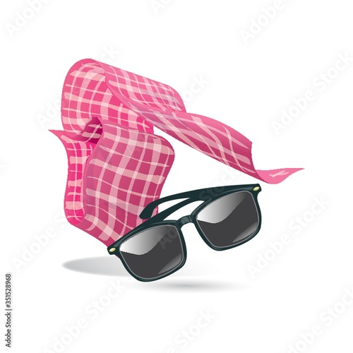 sunglasses with scarf