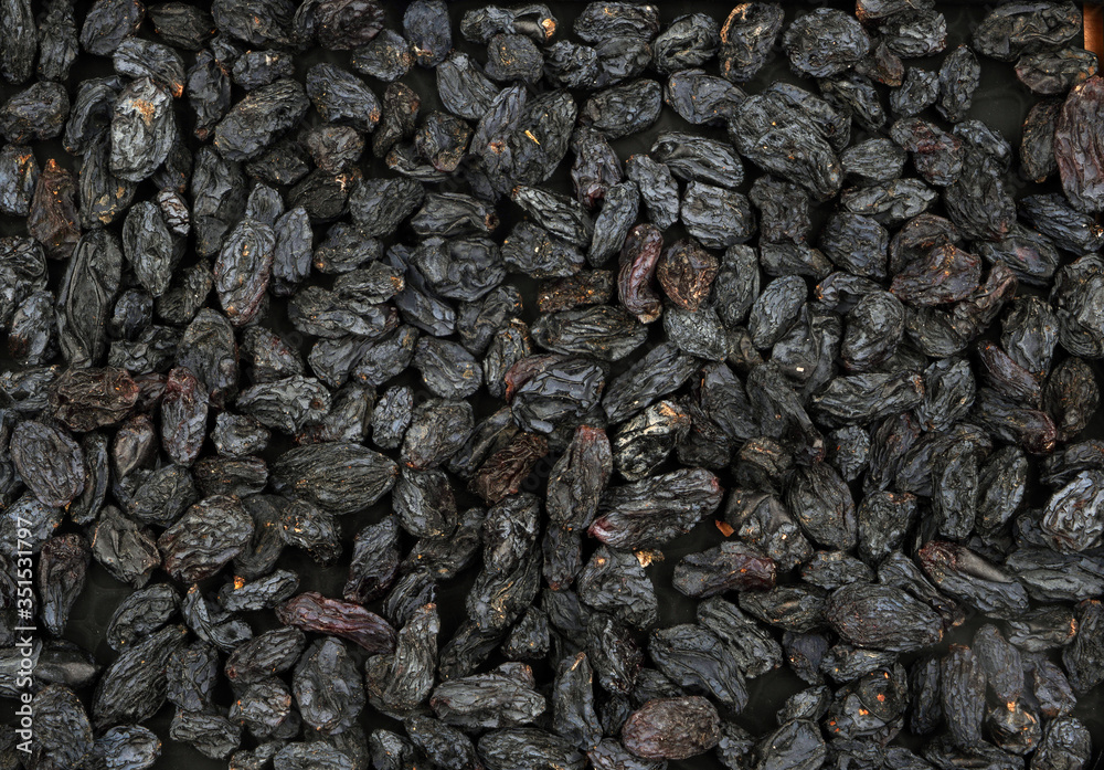 Organic big black raisins. For texture or background.
Organic big black raisins. For texture or background.