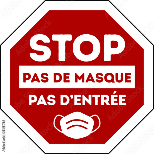 STOP_COVID-19_pas de masque pas d’entrée_B