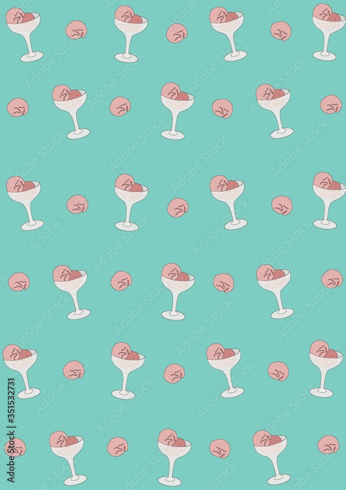ice cream background Stock Vector | Adobe Stock