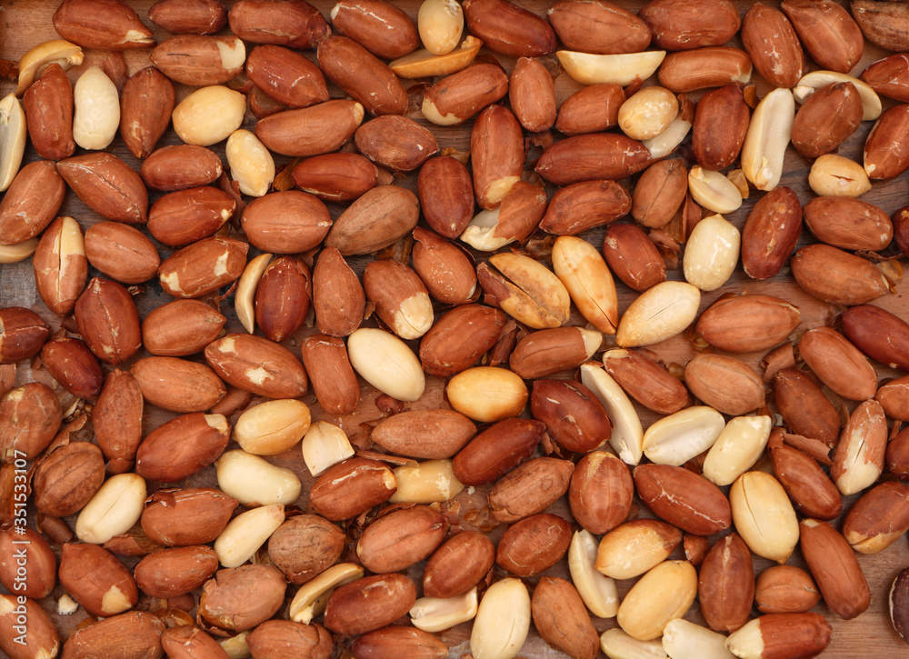 Organic unsalted peanuts. For texture or background. Organic unsalted peanuts. For texture or background.