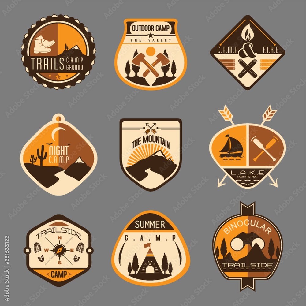 camping labels