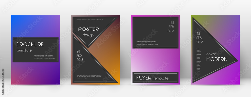 Flyer layout. Black bold template for Brochure, An Flyer layout. Black bold template for Brochure, An