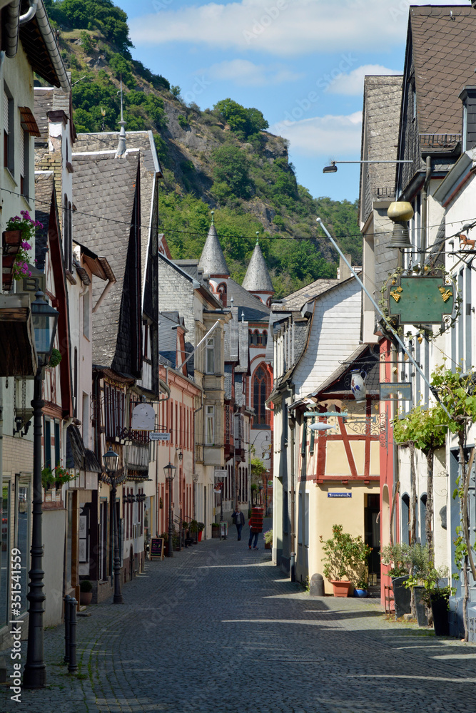 Fototapeta premium bacharach. oberstrasse