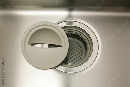 キッチンシンクの排水口