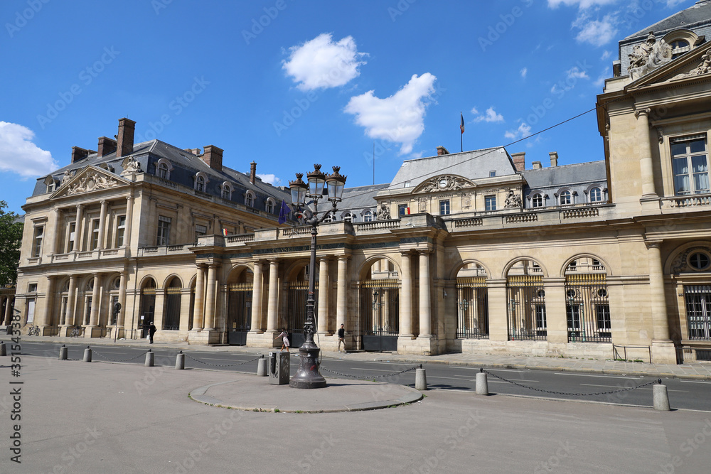  Front of the Council of State in Paris, France