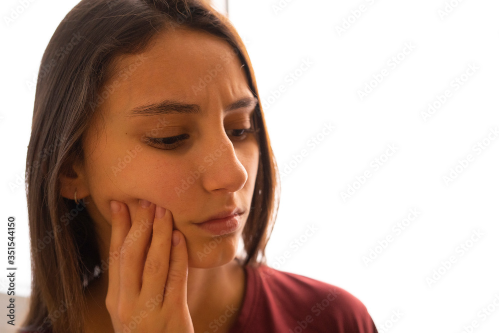 Woman with toothache. Tooth pain concept. Woman with toothache. Tooth pain concept.