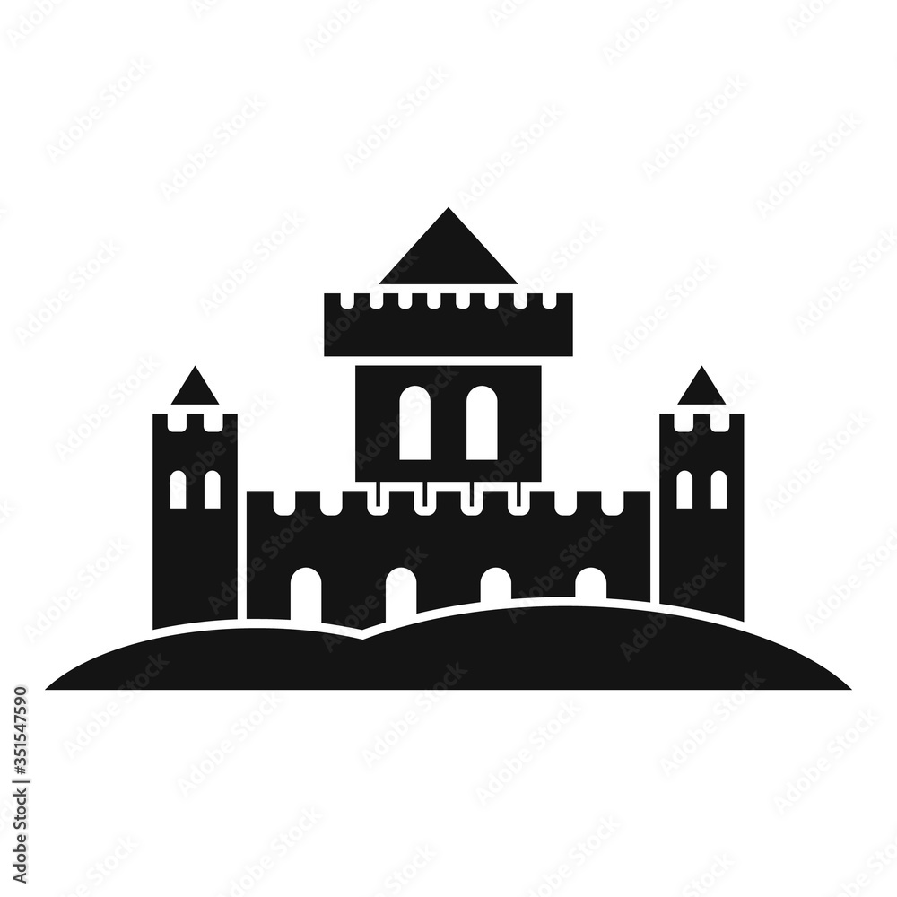 Palace of sand icon. Simple illustration of palace of sand vector icon for web design isolated on white background