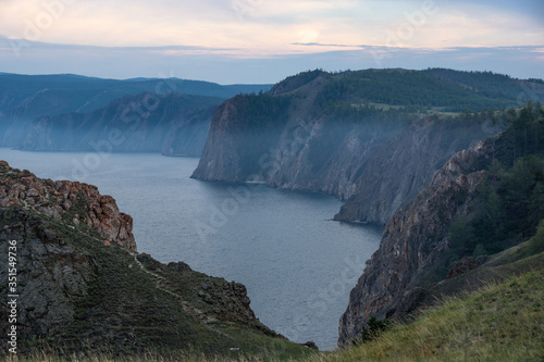 The view on the Olkhon island on Baikal lake
