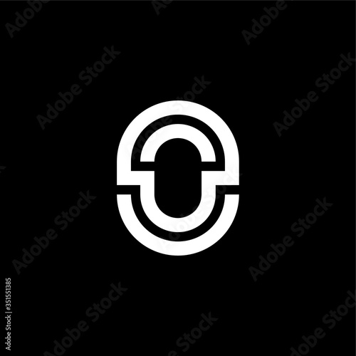 Vector Double Line Alternative Logo Number 0