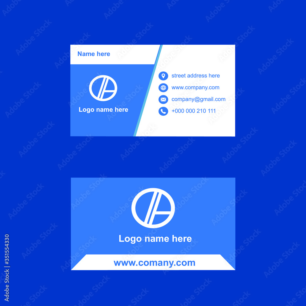 Obraz premium Modern minimalist business card design 