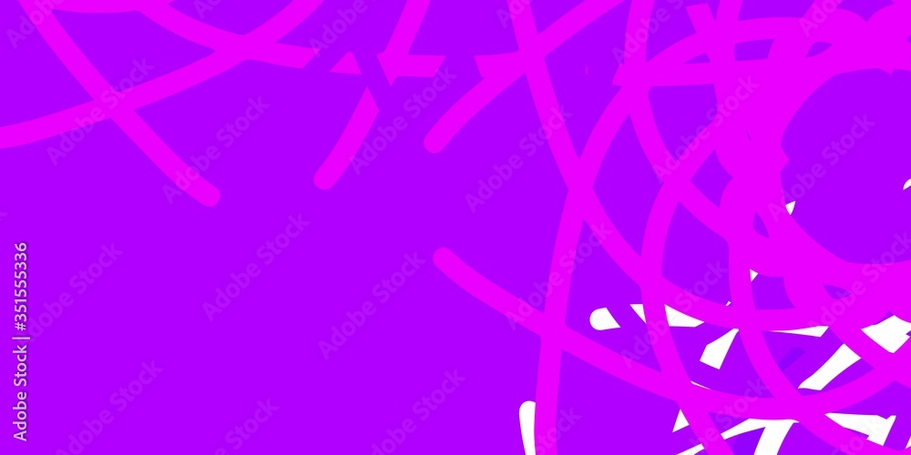 Light Purple vector backdrop with chaotic shapes. Light Purple vector backdrop with chaotic shapes.