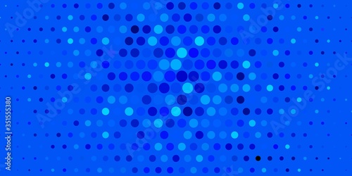 Dark BLUE vector background with spots. Abstract decorative design in gradient style with bubbles. Design for posters  banners.