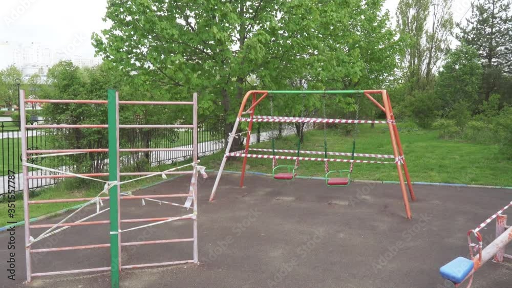 Playground closed with quarantine Playground closed with quarantine