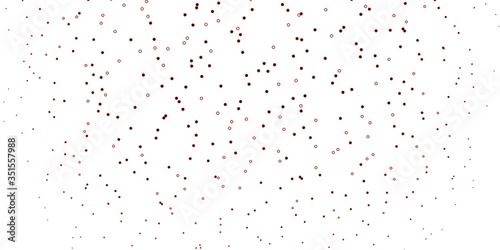 Dark Red vector pattern with spheres. Abstract decorative design in gradient style with bubbles. New template for a brand book.