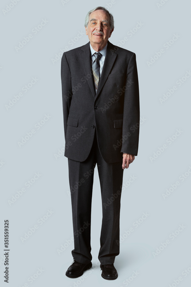 Happy senior businessman in a suit mockup Happy senior businessman in a suit mockup