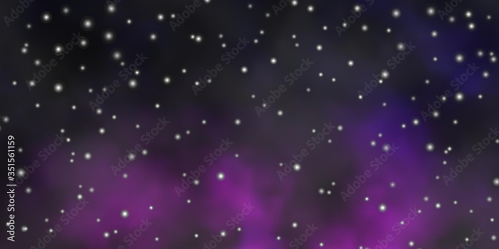 Naklejka premium Dark Pink, Blue vector texture with beautiful stars. Blur decorative design in simple style with stars. Pattern for wrapping gifts.