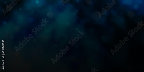 Light BLUE vector pattern with circles. Abstract colorful disks on simple gradient background. Pattern for websites, landing pages.