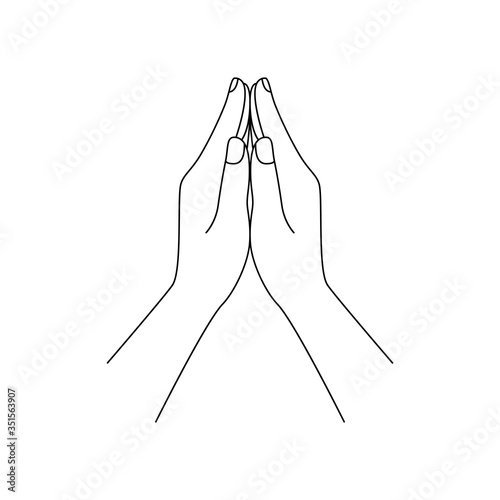 hands folded in prayer