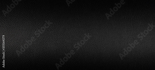 black leather background banner. texture abstract close up, surface studio photography. copy space