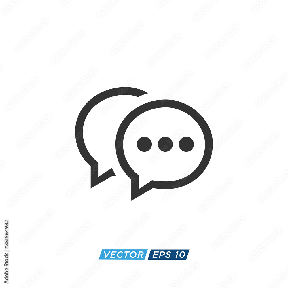 Talking Community Icon Design Vector Talking Community Icon Design Vector