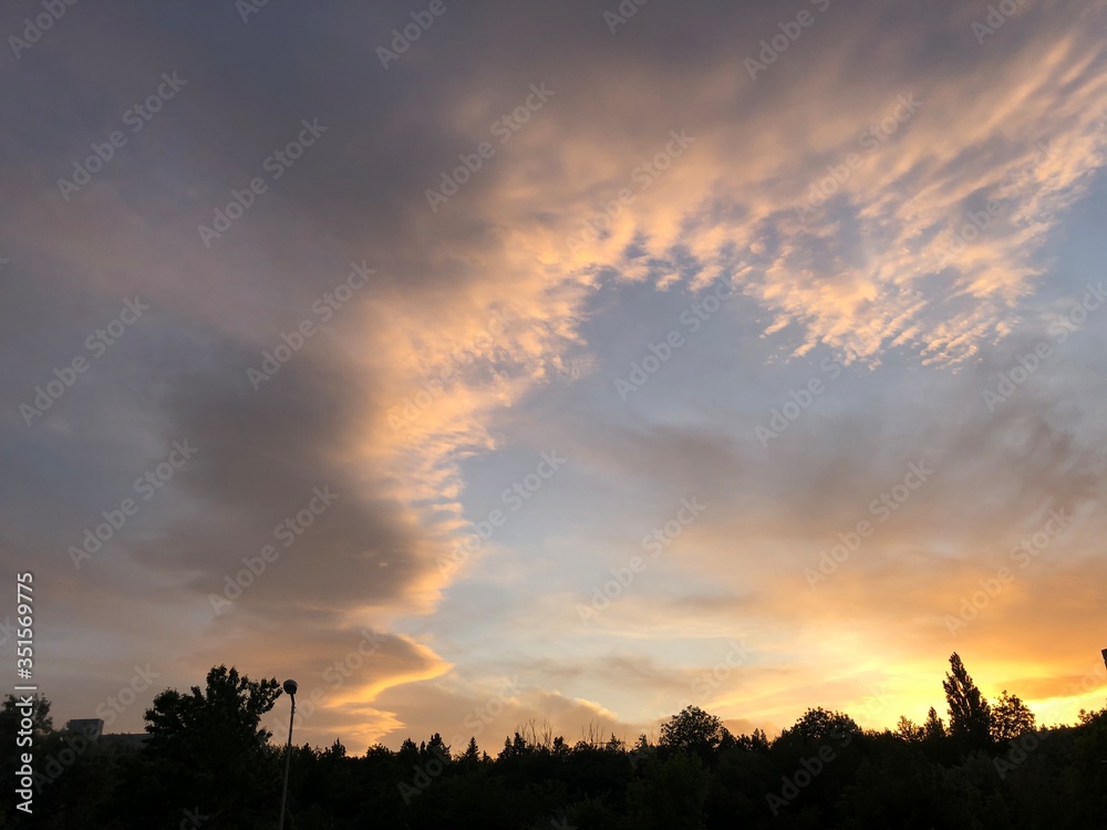 Fototapeta premium Sunset and the sky