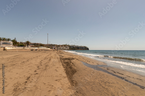 Playa de Sant Agustín en la isla de Gran Canaria, España