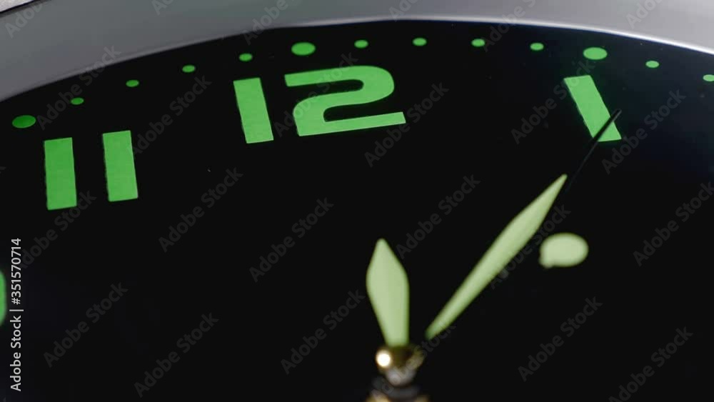 steady cam on clock hsnds spinning -  inexorability of time