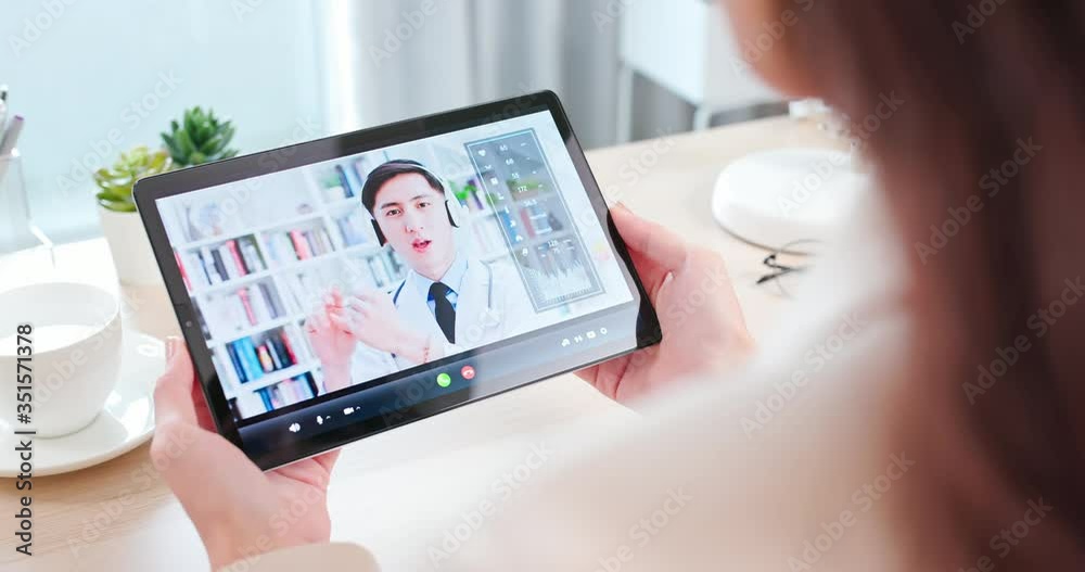 Telemedicine concept - doctor part Telemedicine concept - doctor part