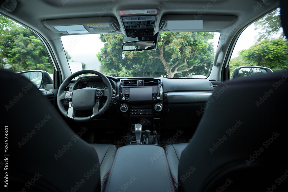 Interior of a luxury car Interior of a luxury car