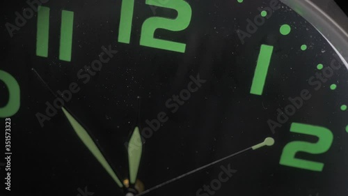 close up on  the second hand of the watch rotating - the time flies photo