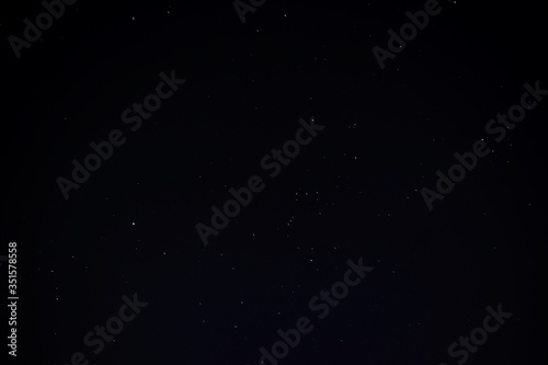 A beautiful tropical starry night with the Orion constellation visible.