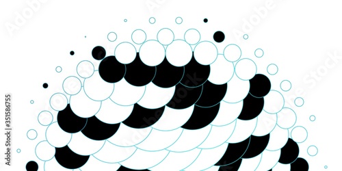 Light BLUE vector background with bubbles. Glitter abstract illustration with colorful drops. Pattern for business ads.