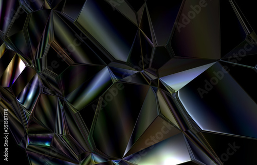 abstract futuristic crystal shard graphic