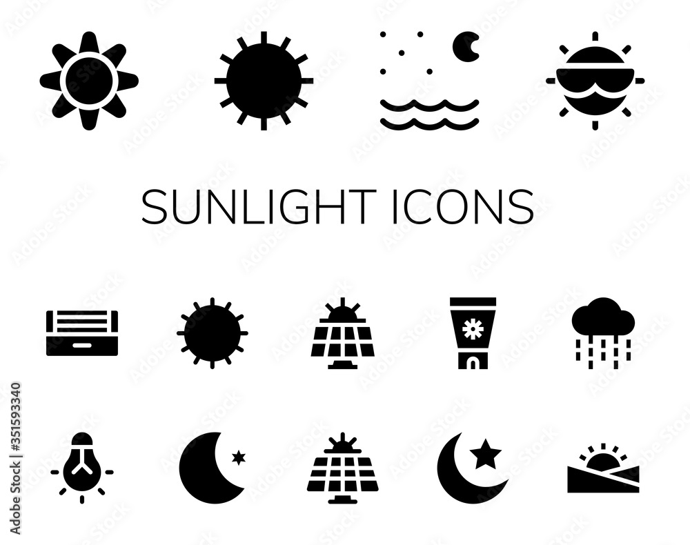 sunlight icon set