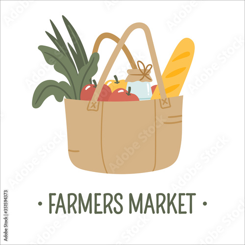 Vector banner template of a eco friendly, green lifestyle, healthy eating, farmers vegetables, local business support