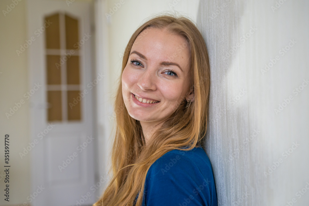 Portrait of a smiling young Slavic woman. Portrait of a smiling young Slavic woman.