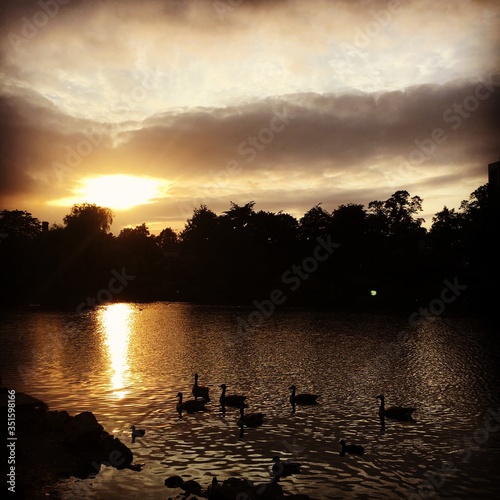 Walsall arboretum lake UK photo