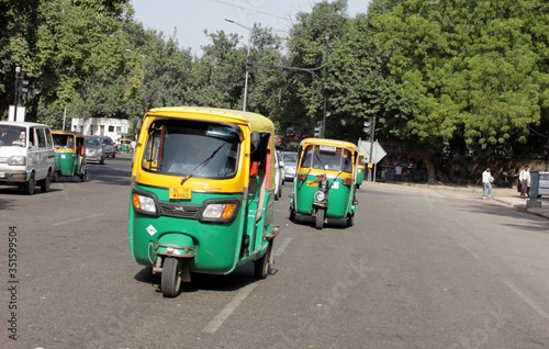 Rickshaw new delhi delhi india © rotem