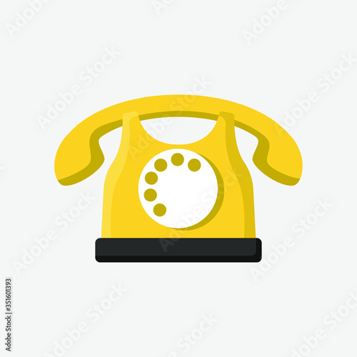 Phone in simple modern flat  style vector design for your design work, presentation, website.