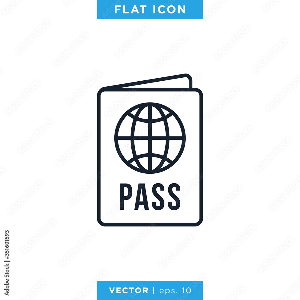 Passport Icon Vector Design Template Passport Icon Vector Design Template