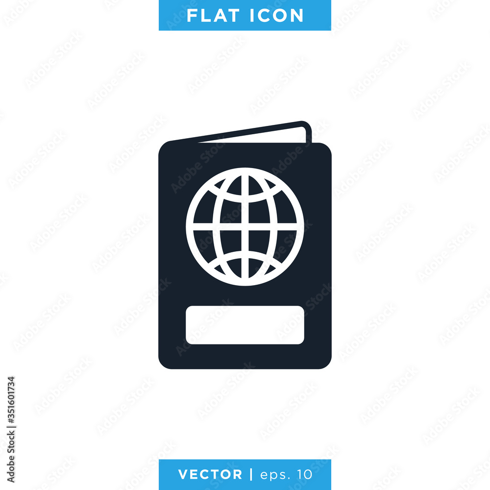 Passport Icon Vector Design Template Passport Icon Vector Design Template