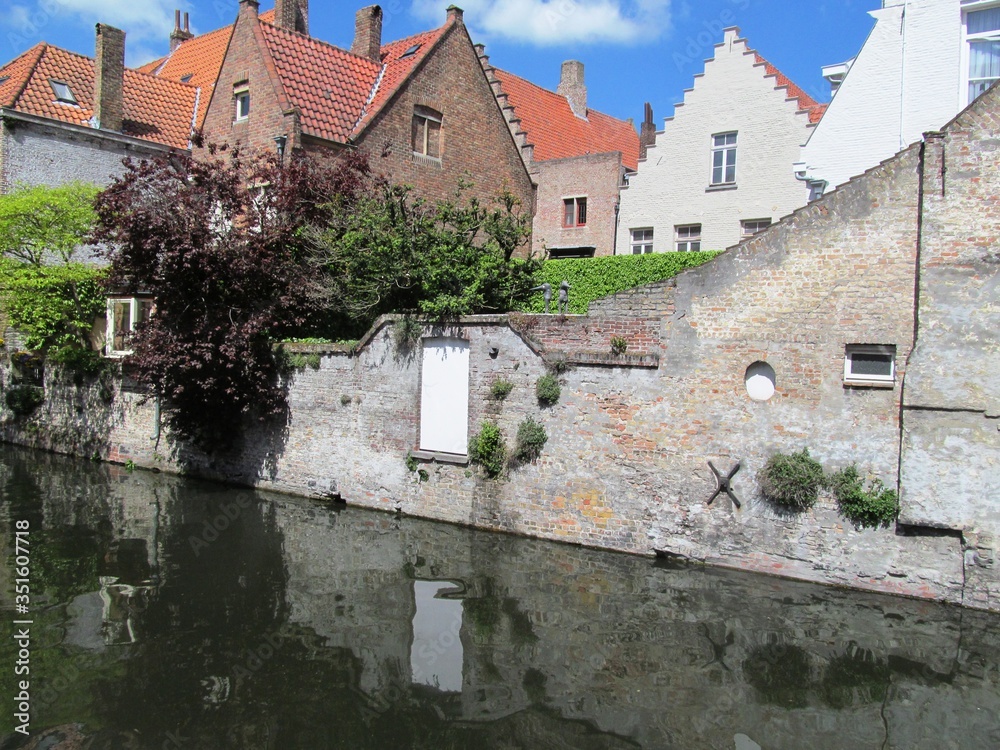 View of canals in Bruges