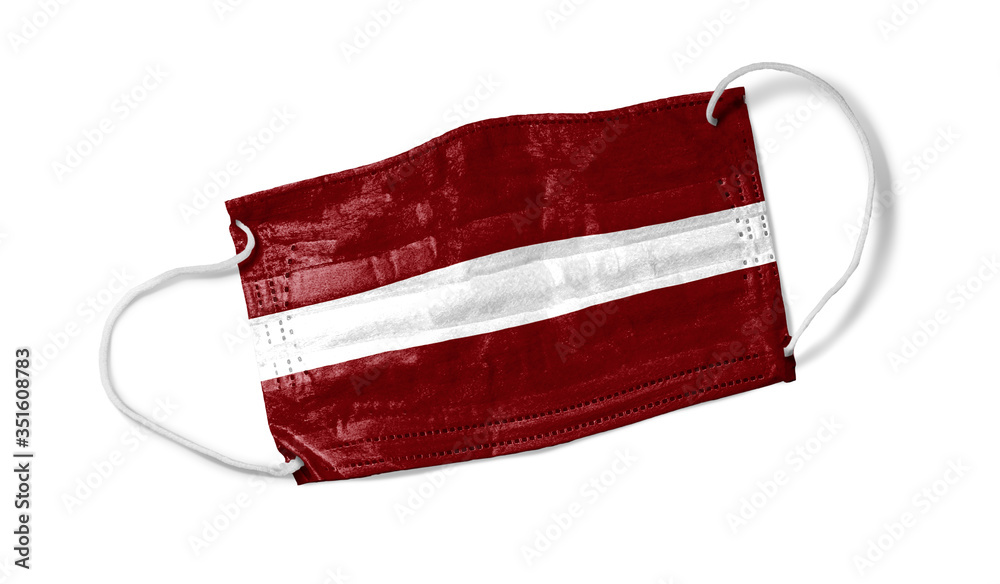 custom made wallpaper toronto digitalFace Mask with Latvia Flag.jpg