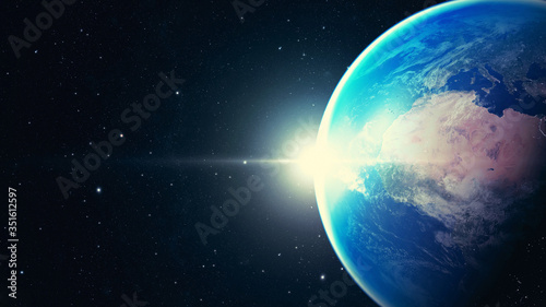 3D illustration - space planet Earth - Elements of this image furnished by NASA