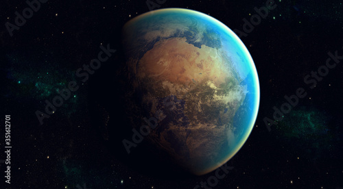 3D illustration - space planet Earth - Elements of this image furnished by NASA