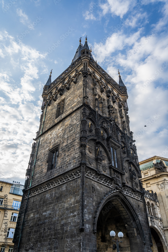 Powder Tower of Prague in Czech Republic.