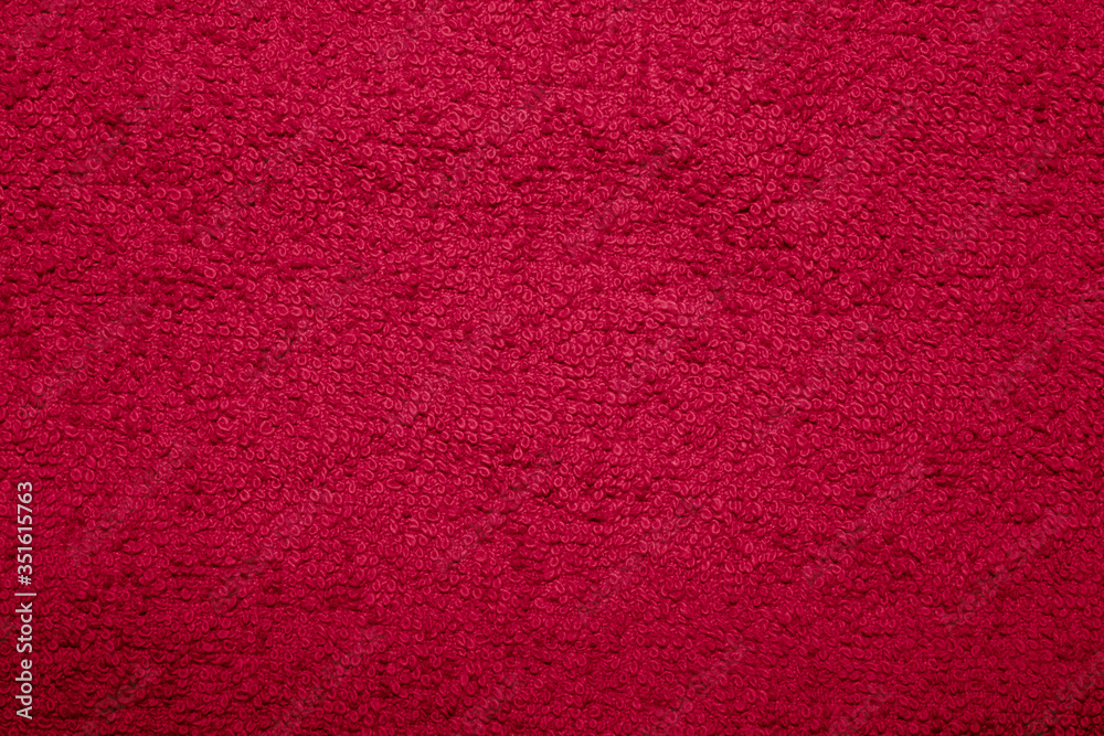 Red fabric texture as background