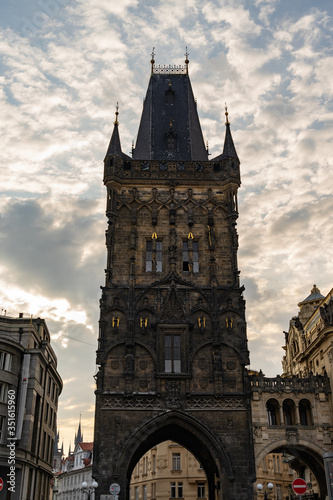 Powder Tower of Prague in Czech Republic.