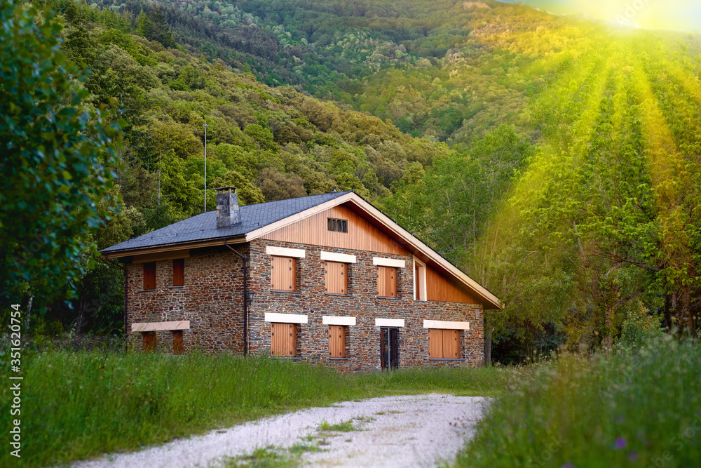 Country house in the mountains.Buying of ecological housing. Country house in the mountains.Buying of ecological housing.